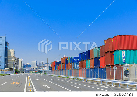 品川ふ頭_国際貨物コンテナ 52963433