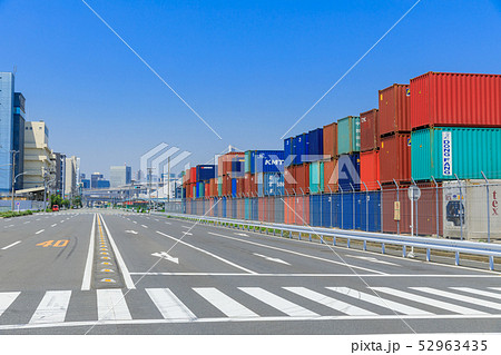 品川ふ頭_国際貨物コンテナ 品川ふ頭_国際貨物コンテナ 52963435