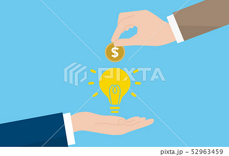 アイディアとベンチャーキャピタルのイメージ アイディアとベンチャーキャピタルのイメージ 52963459