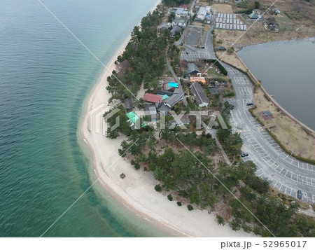 空撮　琵琶湖　近江舞子水泳場 52965017