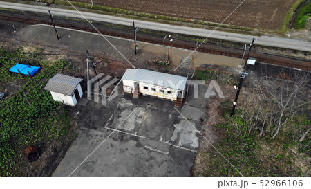 空撮　北海道　学園都市線の駅　中小屋 52966106