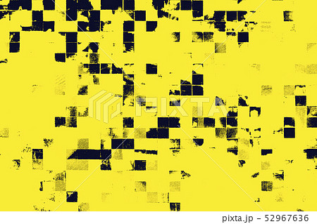 黄色と黒のグランジ背景テクスチャー 高画質アナログタッチ のイラスト素材