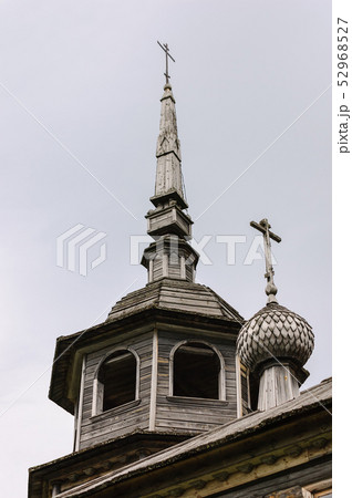 Cupola of old wooden church Cupola of old wooden church 52968527