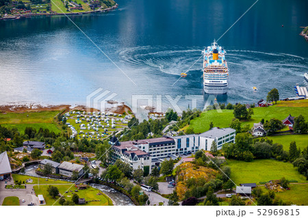 Geiranger fjord, Beautiful Nature Norway. Geiranger fjord, Beautiful Nature Norway. 52969815