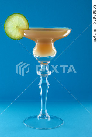 The Brown Derby Cocktail on blue background The Brown Derby Cocktail on blue background 52969908