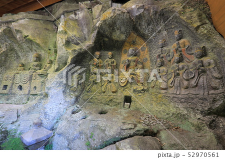 臼杵石仏(地蔵十王像・ホキ石仏第一群) 臼杵石仏(地蔵十王像・ホキ石仏第一群) 52970561