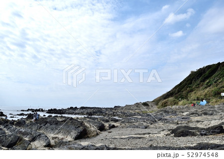 三浦半島 横須賀市荒崎公園 岩岩礁と夕日の丘 三浦半島 横須賀市荒崎公園 岩岩礁と夕日の丘 52974548