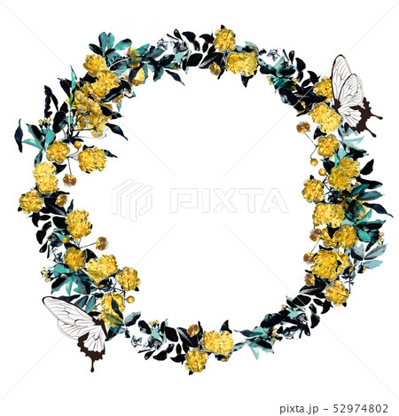 フローラルモチーフの背景イメージ 52974802