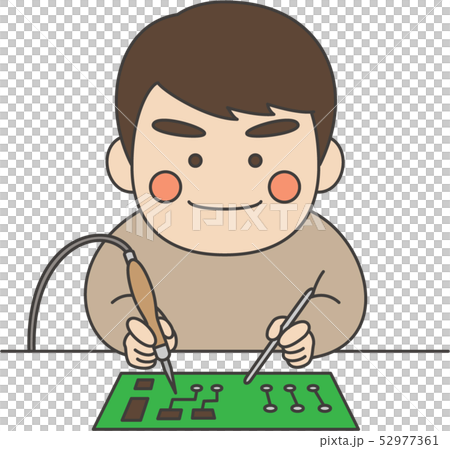 男性キャラクターはんだ付け 男性キャラクターはんだ付け 52977361
