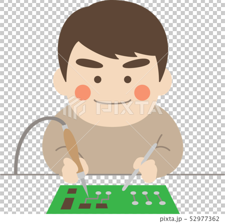 男性キャラクターはんだ付け 男性キャラクターはんだ付け 52977362