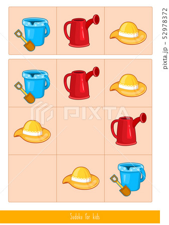 Sudoku for kids, vector Sudoku for kids, vector 52978372