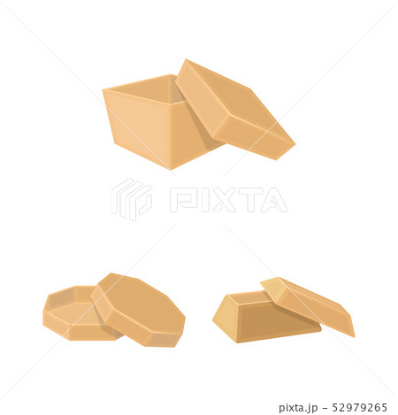 Isolated object of cardboard and delivery sign. Collection of cardboard and label stock symbol for Isolated object of cardboard and delivery sign. Collection of cardboard and label stock symbol for 52979265