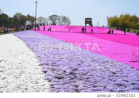 4月　市貝町26芝桜の花畑･芝ざくら公園 52982102