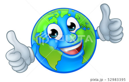 Earth Globe World Mascot Cartoon Character Earth Globe World Mascot Cartoon Character 52983395