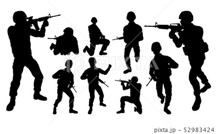Soldier Detailed Silhouettes 52983424