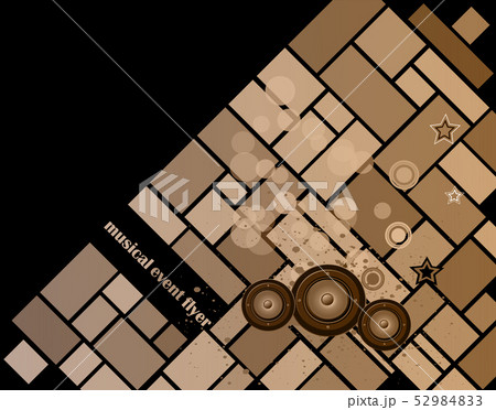 Retro musical background. 52984833