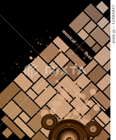 Retro musical background. 52984847