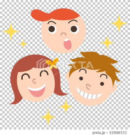 Face of a person / three children 52986531