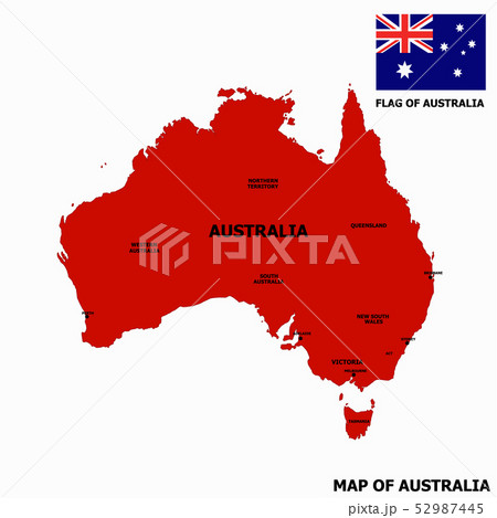 Map of Australia. 52987445