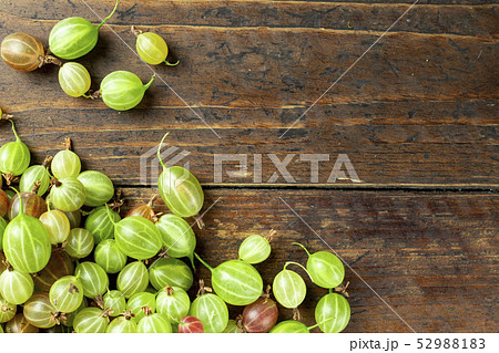 gooseberry on wooden background 52988183
