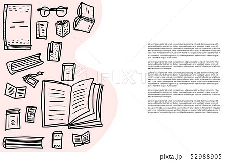 Book concept. Vector illustration in doodle style. Book concept. Vector illustration in doodle style. 52988905