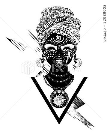 African voodoo woman 52989008