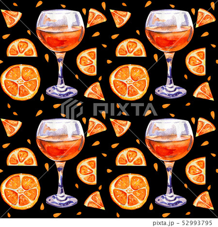 Seamless background with orange juice. Seamless background with orange juice. 52993795