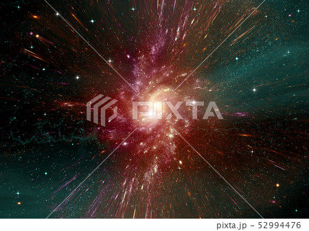 galaxy in a free space. 3D rendering 52994476