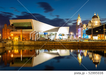 Liverpool Skyline Pier head sunset 52995036