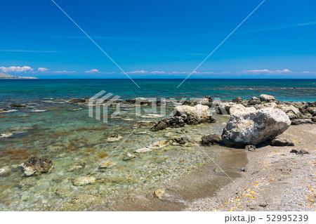 Seashore on the island of Rhodes in the 52995239