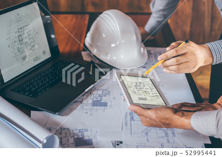 Construction engineering or architect discuss a 52995441