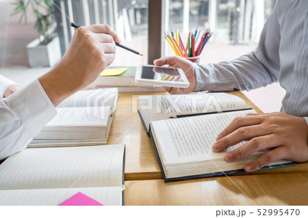 Tutor, learning, education, Group of teenager 52995470