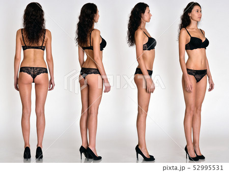 Many woman figures full lengh from all angles in underwear Many woman figures full lengh from all angles in underwear 52995531