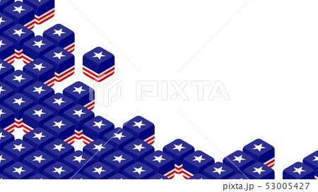 3D isometric Dice with United states of America 53005427