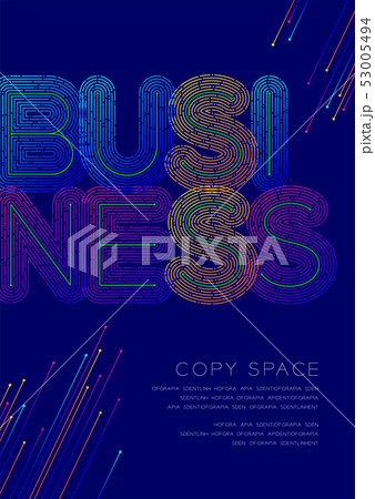 Business big text dot and dash line pattern layer 53005494