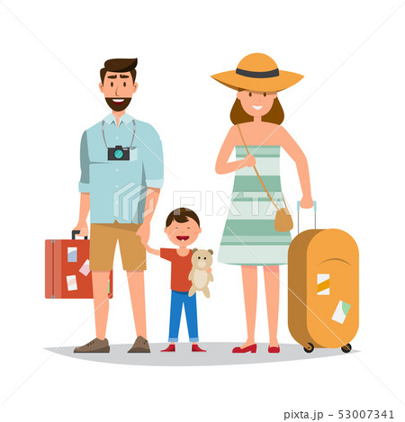 Happy family. Father, mother and son together with Happy family. Father, mother and son together with 53007341