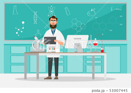 medical concept. Scientists man research in a 53007445