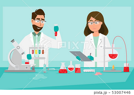 medical concept. Scientists man and woman research 53007446