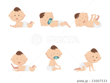 cute baby boy in various character such as cute baby boy in various character such as 53007533