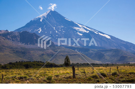 Lanin volcano in the Andes 53007793