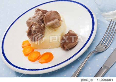 Steamed turkey with potatoes. Diet food Steamed turkey with potatoes. Diet food 53008604