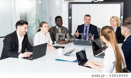 Business people developing strategy for teamwork 53010459