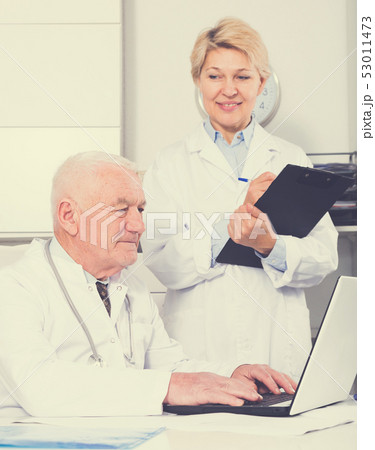 Male doctor and nurse Male doctor and nurse 53011473