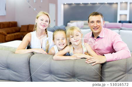 Family which is choosing new sofa Family which is choosing new sofa 53016572