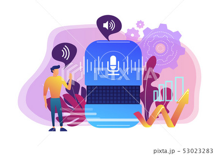 Voice control concept vector illustration. 53023283