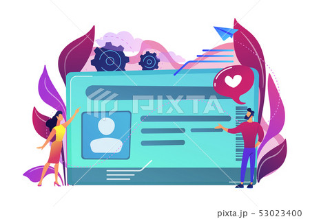 Smart ID card concept vector illustration. 53023400