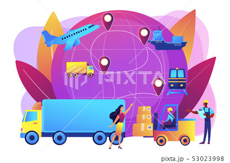 Business logistics concept vector illustration. Business logistics concept vector illustration. 53023998