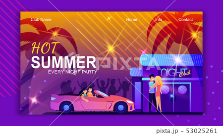 Hot Summer Every Night Club Party Landing Page Hot Summer Every Night Club Party Landing Page 53025261