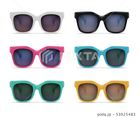 Plastic Sunglasses Realistic Set 53025483