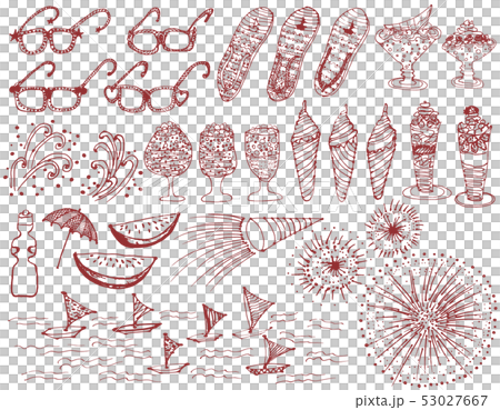 Summer vacation event handwritten illustration 53027667